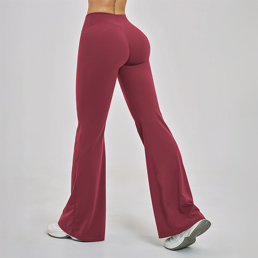 Wholesale High Waist Flaming Wide Leg Yoga Pants