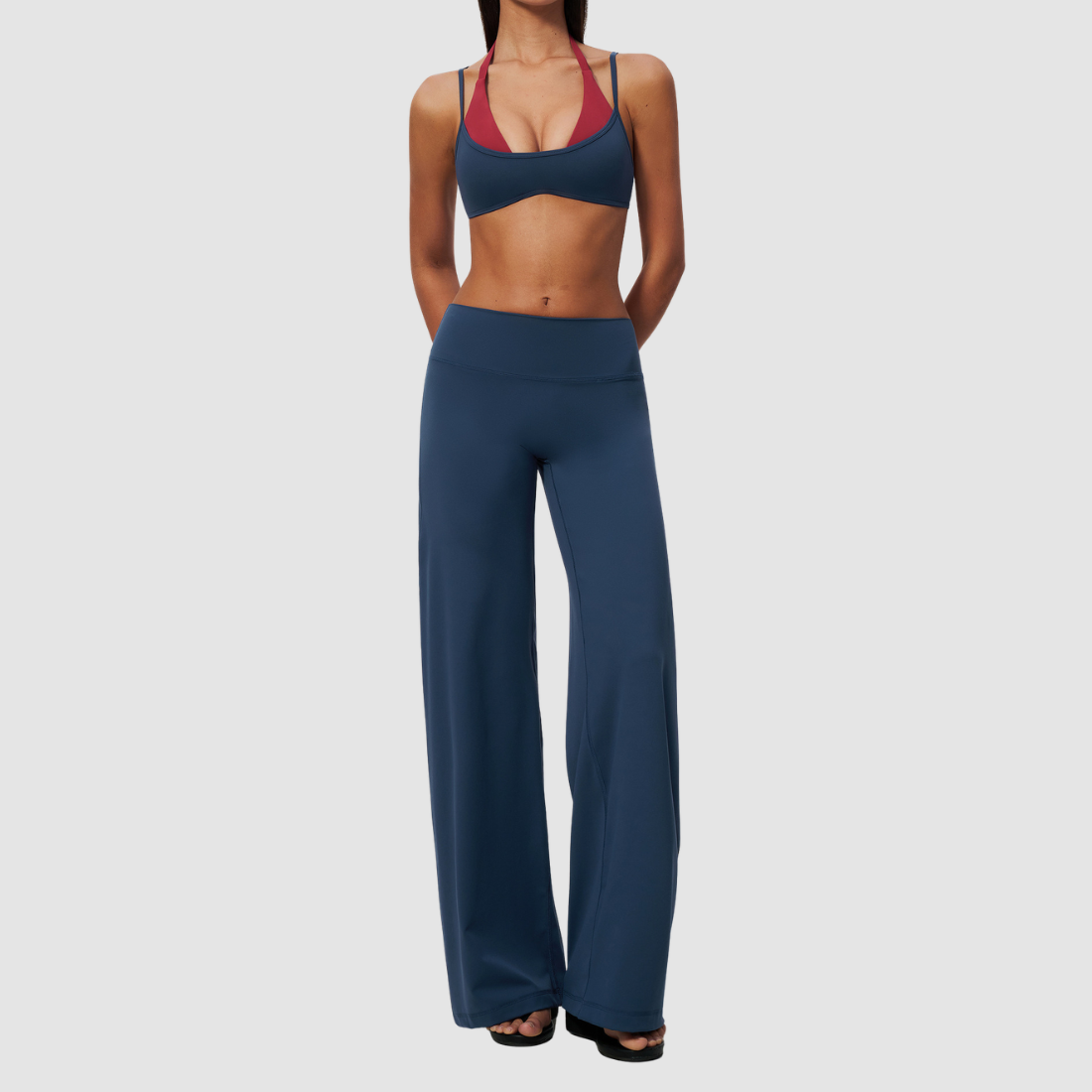 Wholesale Women’s Sports Bra & Wide-Leg Yoga Pants Set