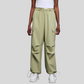 Double-waist straight-leg work pants
