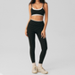 Wholesale Women's Polka Dot Yoga Set – Bra Top & Capri Leggings