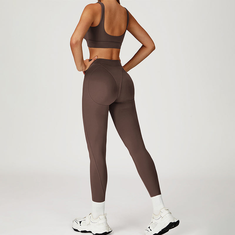 SPORTS BRA + HIGH WAIST LEGGINGS 2-PIECE SET
