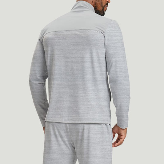Wholesale mens long sleeve zip jacket | Wonderxfans bulk activewear