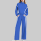 Wholesale Women's Side Stripe Long Sleeve Sweatshirt & Jogger Pants Set