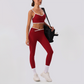 Wholesale Women's Spaghetti Strap Sports Bra & Leggings Set – Naked-Feel Yoga 2-Piece Gym Set