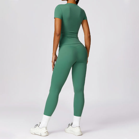Wholesale Skinny Short Sleeve Yoga Top | Wonderxfans bulk activewear