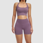 Wholesale women's racerback solid color vest+high | Wonderxfans bulk activewear