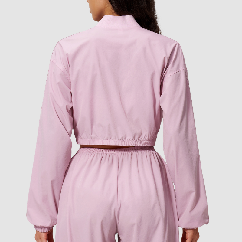 Wholesale Women's UPF50+ Sun-Protection Cropped Zip-Up Jacket – Cool-Touch Stand Collar Athletic Jacket