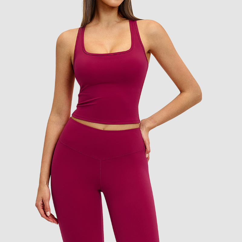 Skinny Skin Dry U Neck Yoga Top Top