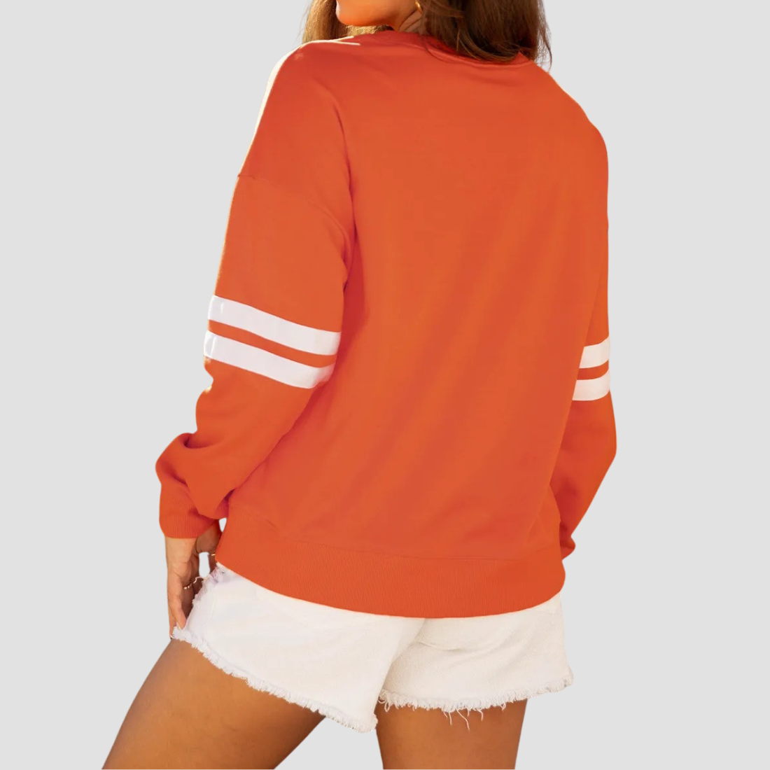 Wholesale Contrast Color Pullover Sweatshirt – Loose Casual Knitted Top