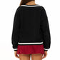 Loose V-Neck Sweatshirt