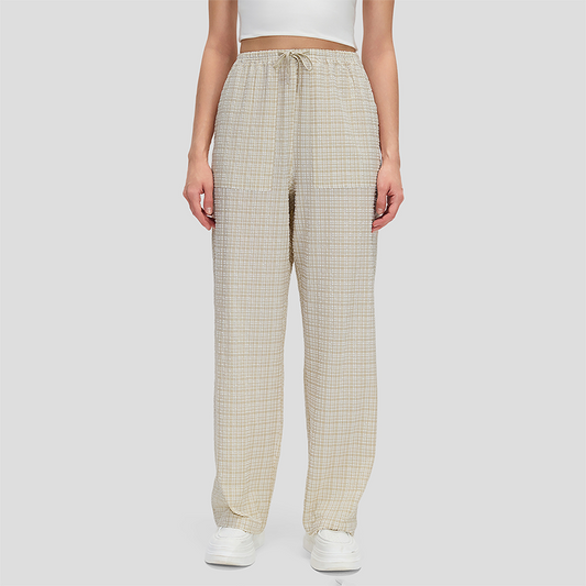 Wholesale plaid quick-drying running training pants