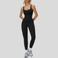 Slimming jumpsuit with cutout back