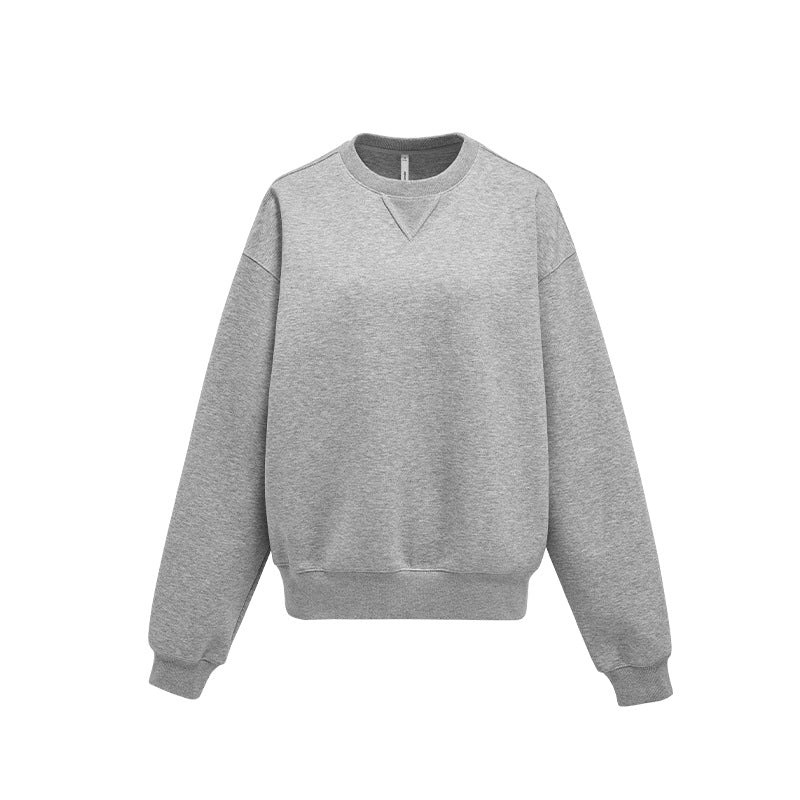 Round neck loose casual sweatshirt