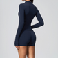 Wholesale 3-Piece Yoga Set – Cardigan Jacket & Bra & Shorts Fitness Outfit