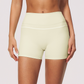 Wholesale Women's Brushed Yoga Shorts – Colorblock Tummy Control Butt Lift