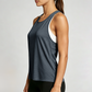 Women's Loose Yoga Tank Top Sexy Backless Athletic Cover-Up Vest