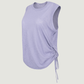 Wholesale yoga cover-up drawstring sleeveless top