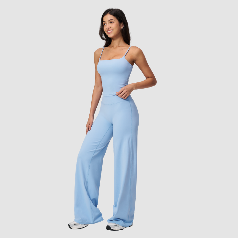 Wholesale Women's Brushed Sports vest+Loose sweatpants 2-piece set
