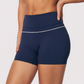 Wholesale Women's Brushed Yoga Shorts – Colorblock Tummy Control Butt Lift