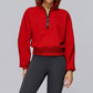 Windproof and warm short polar fleece sweatshirt