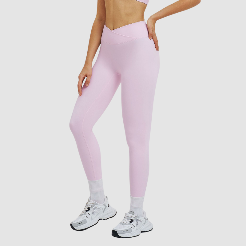 Wholesale high-waisted cross-waist leggings