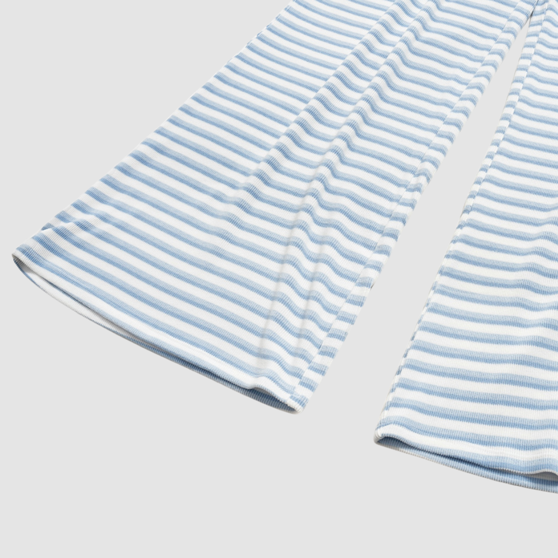 Wholesale Women's Stripe Yoga Set: Zip Stand-Collar Jacket & Wide-Leg Pants