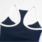 Wholesale Women's Colorblock Racerback Sports Bra Top – Padded Moisture-Wicking Fitness Yoga Gym Top