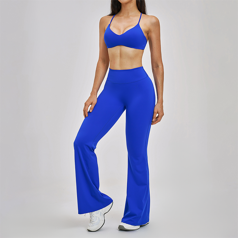Naked and beautiful back bra+high waisted Legging 2-piece set