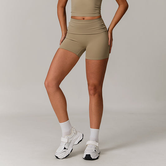 Quick-drying High-waisted sports shorts