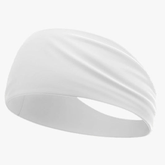 Cooling wide elastic sweat-absorbent sports headband