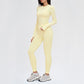Wholesale solid color long-sleeved top + leggings