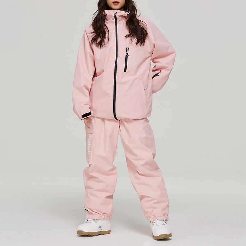 Windproof and warm unisex ski suit set