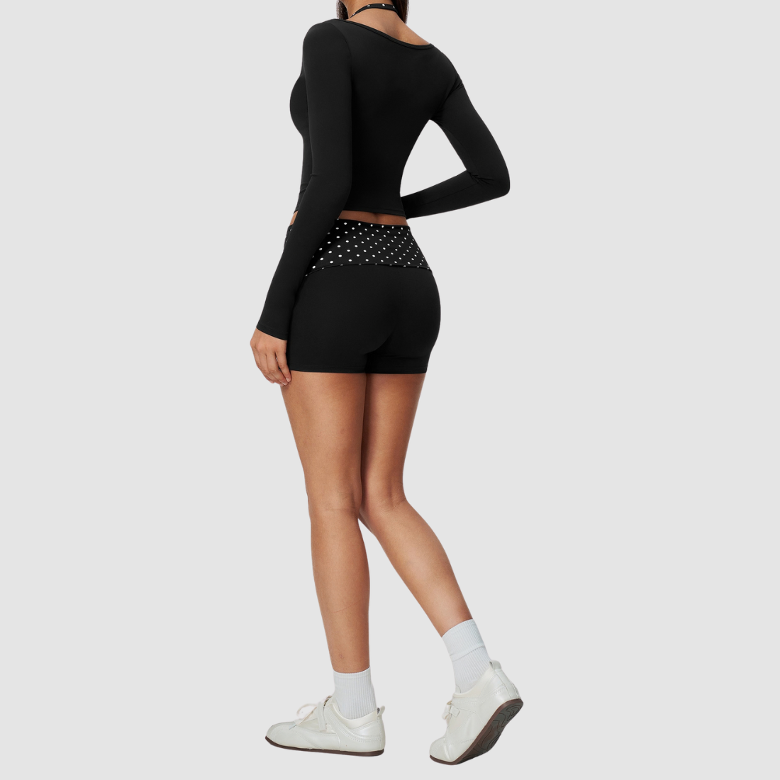 Wholesale Women's Long-Sleeve + Shorts Yoga Fitness Set