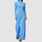 Wholesale Women's Zip-UP Long-Sleeve Wide-leg Yoga Overalls Bodysuit