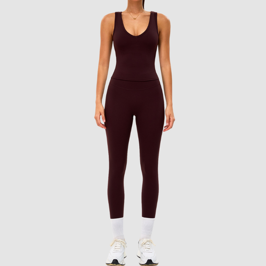 Wholesale quick-drying breathable sports tank top+leggings | Wonderxfans bulk activewear