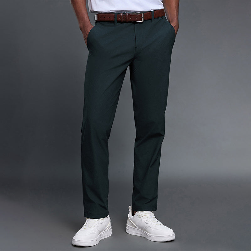 Men's Elastic Straight Leg Trousers