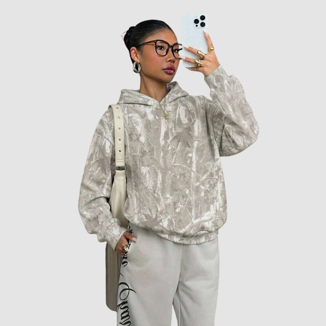 Wholesale Women's Leopard Print Pullover Hoodie – Loose Long Sleeve Sweatshirt