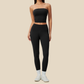 Wholesale Women's Activewear Padded Sports Vest & Fitted Cropped Pants Set