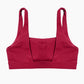Wide-strap supportive sports bra