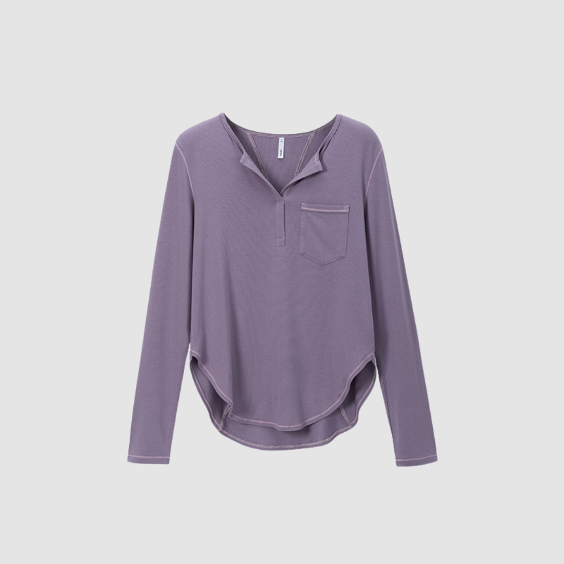 Wholesale Men’s Henley Long-Sleeve Outdoor Breathable  T-Shirt