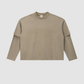 Wholesale Men’s Washed Double-Sleeve Long-Sleeve T-Shirt