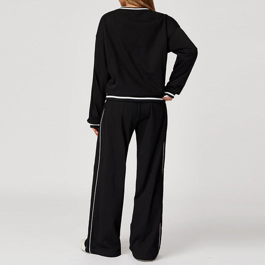 Wholesale Contrasting Color long sleeve Sweatshirt | Wonderxfans bulk activewear