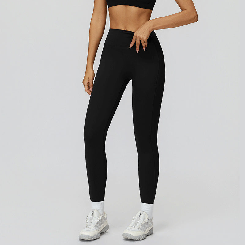 High-waisted, hip-lifting, slimming sports leggings