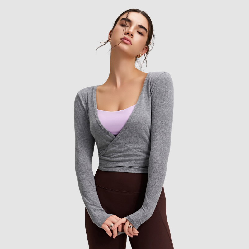 Wholesale Long Sleeve Yoga Top | Wonderxfans bulk activewear