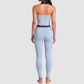 Women's Activewear Padded Halter Top & High-Waist Leggings Yoga Set