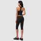 Wholesale Women's I-shape back Vest + Mid-Length Shorts Set - Butt-Lifting Yoga Gym Activewear