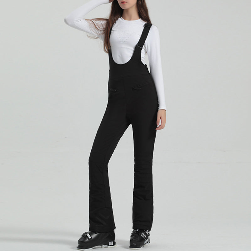 Women's Adjustable Elastic Suspender Ski Pants