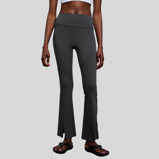 Wholesale High-waisted flared slit pants | Wonderxfans bulk activewear