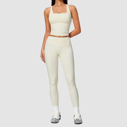 Wholesale Women's Nylon Spandex Pilates Set – Tank & Leggings
