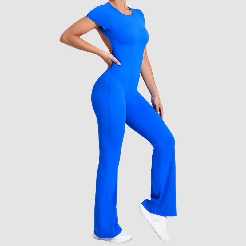 Wholesale Color blocked short sleeve backless | Wonderxfans bulk activewear